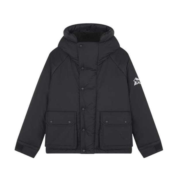 (5) 앤드원더 메종키츠네 콜라보 패딩 블랙 새상품 희귀매물