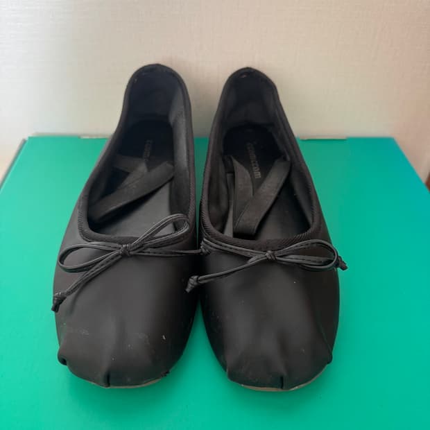 ccomccom 블랙 발레리나 플랫슈즈 250mm