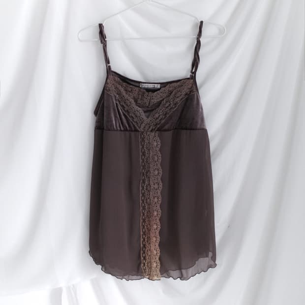 lace velvet sleeveless