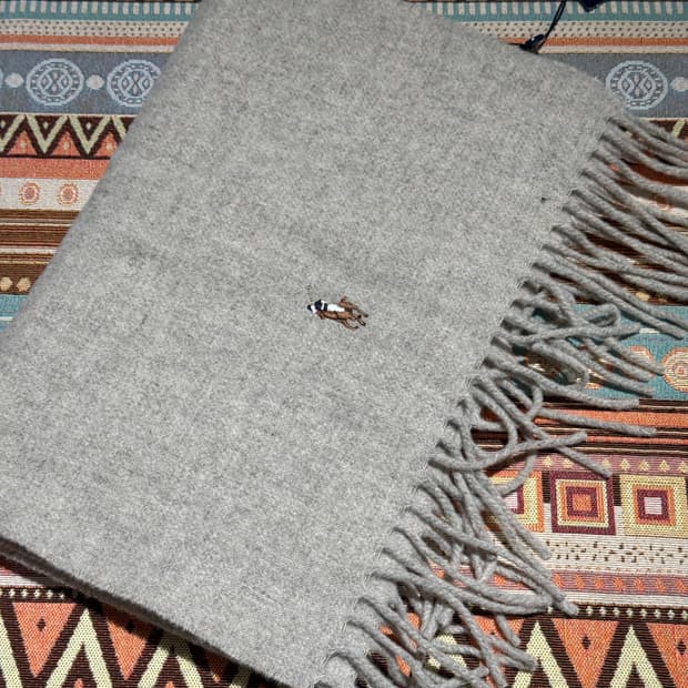 폴로랄프로렌 울 머플러 오트밀 새상품