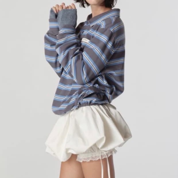 계좌) 글로니 terry pk long sleeve 차콜 (s)