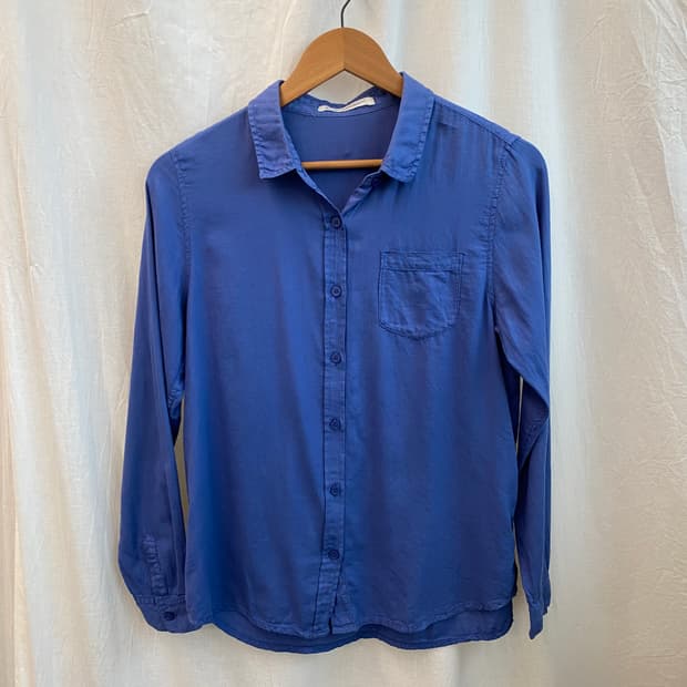 내추럴 블루 면셔츠(M)