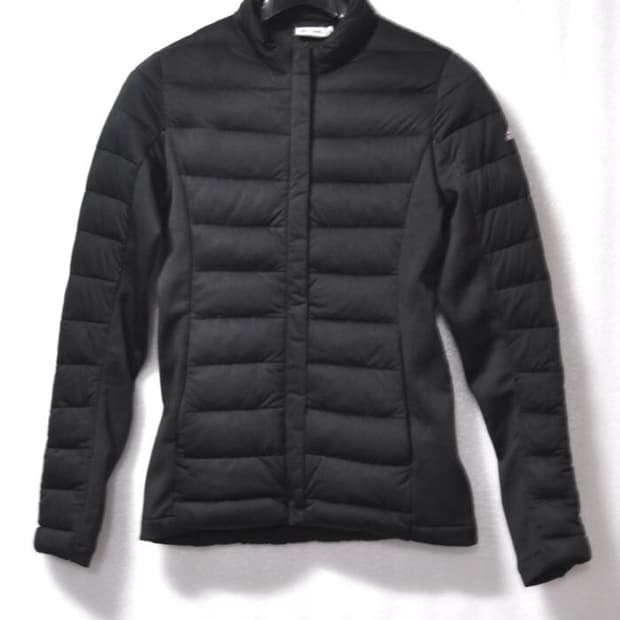 아디다스/여성거위털경량패딩(사이즈44)