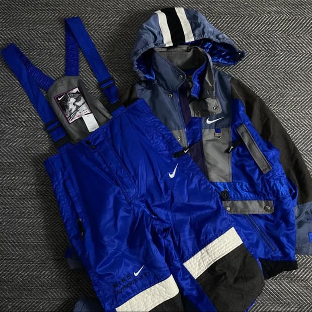 90s 나이키 올드스쿨 스노우 스키 점퍼&팬츠 셋업