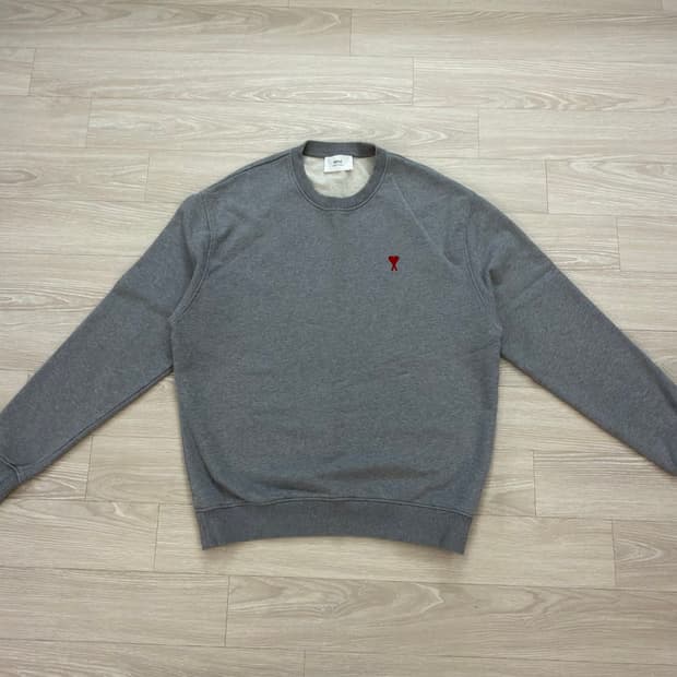 AMI 아미 스몰로고 스웨트셔츠 맨투맨 회색