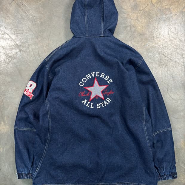 컨버스 올스타 데님 후드 자켓