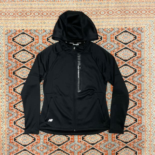 뉴발란스 블랙 기모 테크플리스 후드집업 여성95