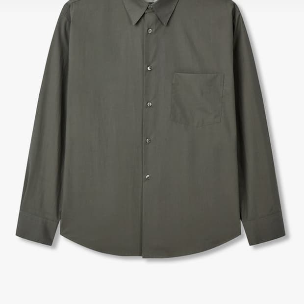 FW25 렉토 남성 파우더리 코튼 클래식 셔츠