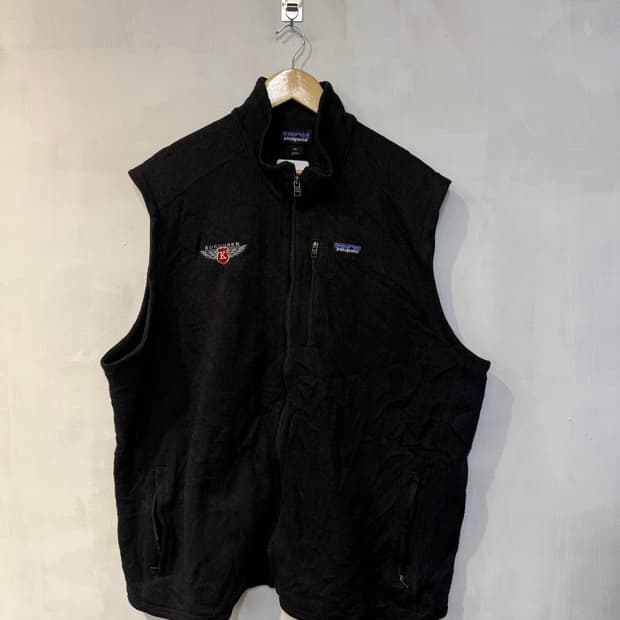 파타고니아 블랙 플리스 조끼