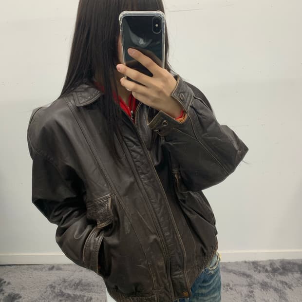 Durante 카우 하이드 레더자켓