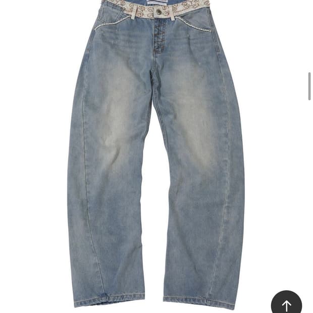 스컬프터 데님팬츠