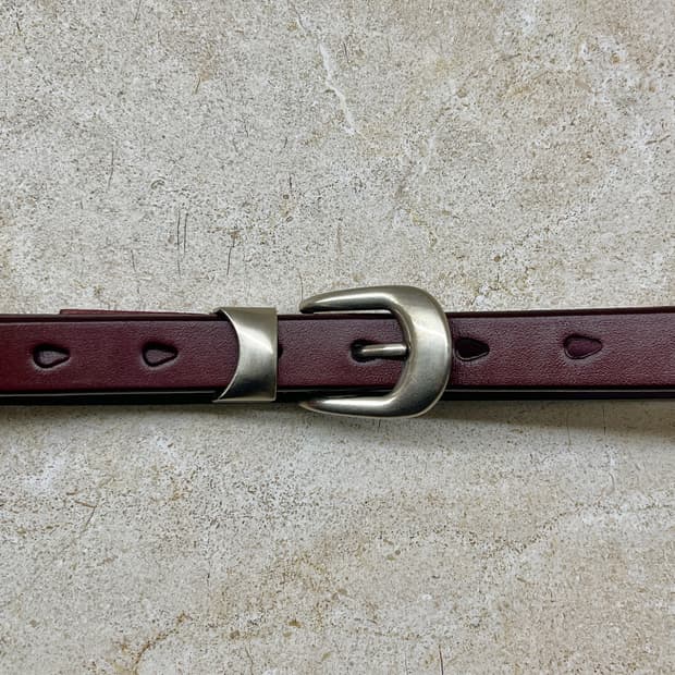 버건디 소가죽벨트 아워레가시무드 (2color)