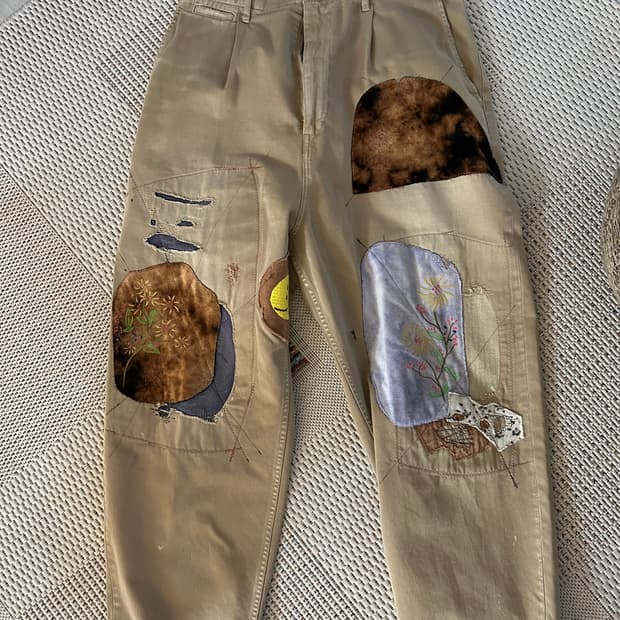 (4)캐피탈 카츠라기 팬츠 베이지