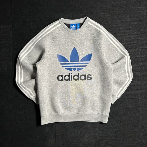아디다스 트레포일 빅로고 맨투맨