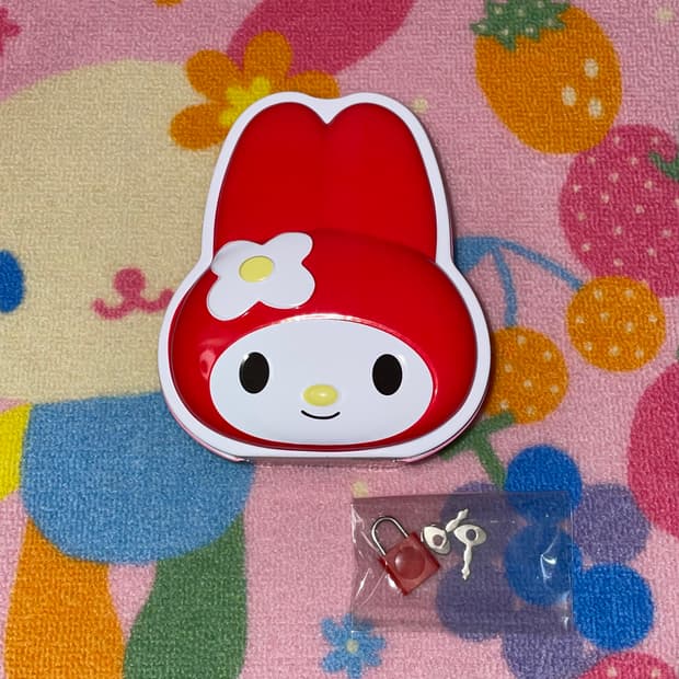 [새상품] 15년도 고전 빨간 마이멜로디 저금통 보관함