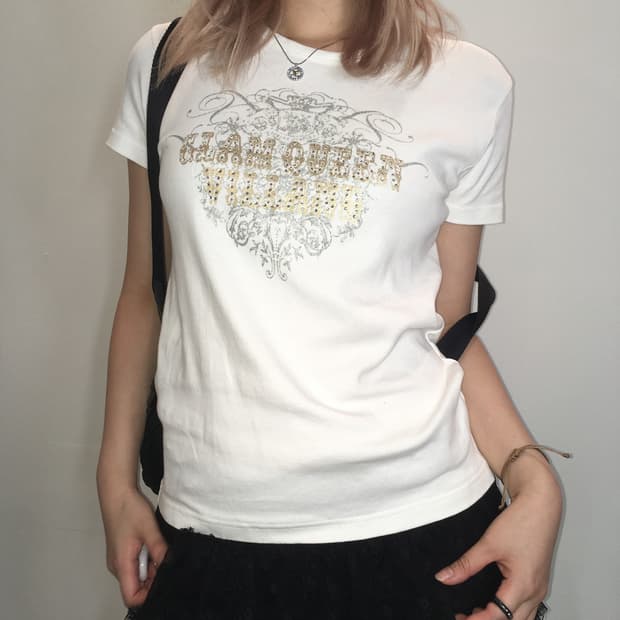 jpn vintage y2k romantic beads t shirt