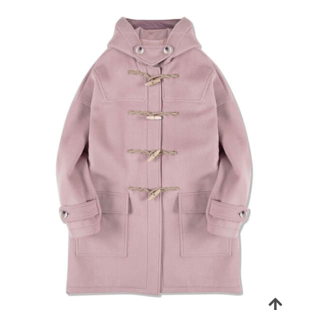 메인부스 핑크 더플 코트