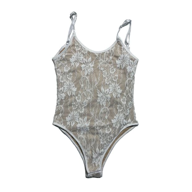 새상품 나시 레이스 바디수트