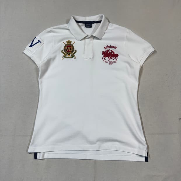 L) 폴로 랄프로렌 빅포니 기마로고 반팔 카라티 피케 셔츠