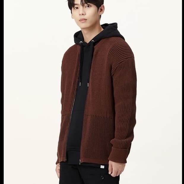 티아이포맨 / 셔닐사 니트 가디건, 남성 자켓 / XL