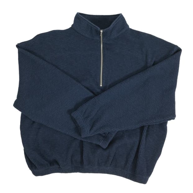 [2][새상품]논노드 하프집 니트 네이비