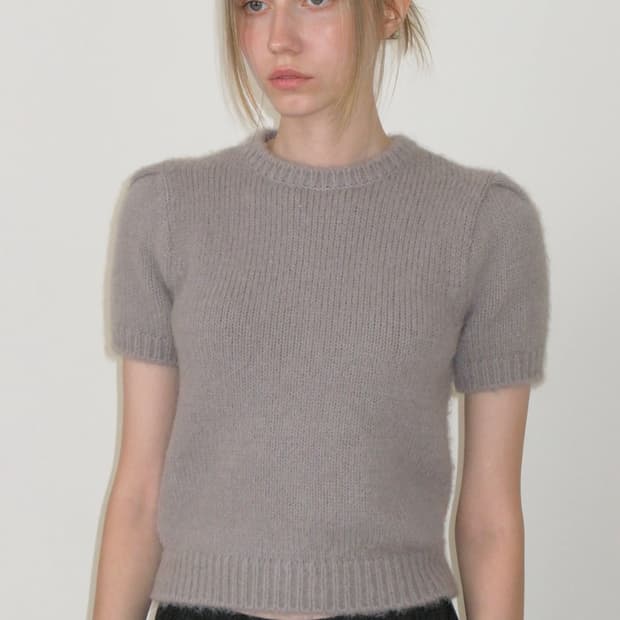 썬번프로젝트 half wool knit gray