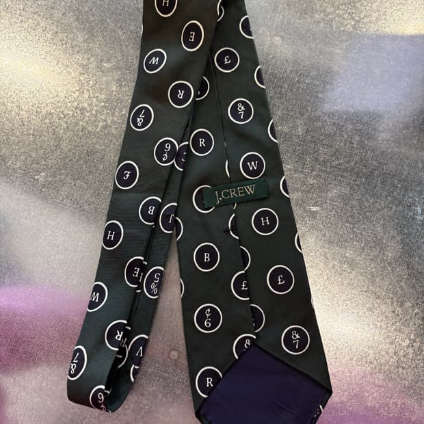 J crew  미국 생산 실크 넥타이