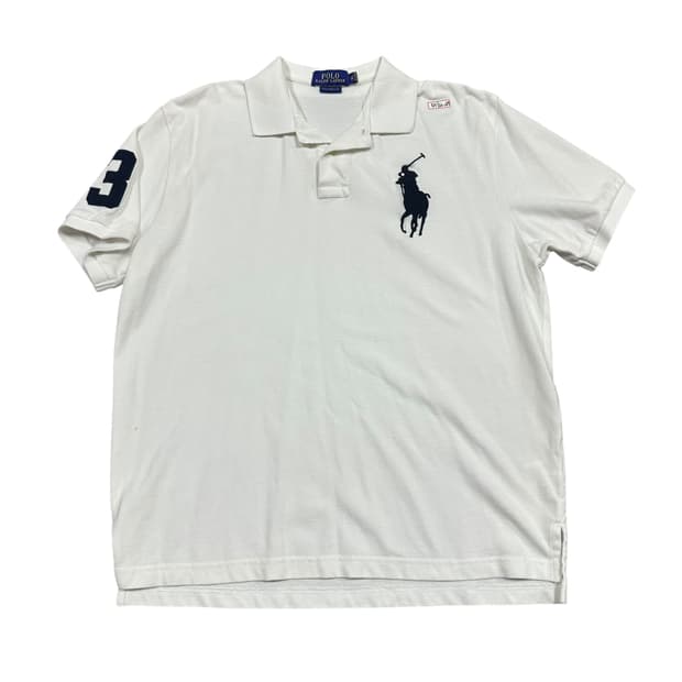 ✨ (바배) 폴로 랄프로렌 빅포니 화이트 카라 반팔티 