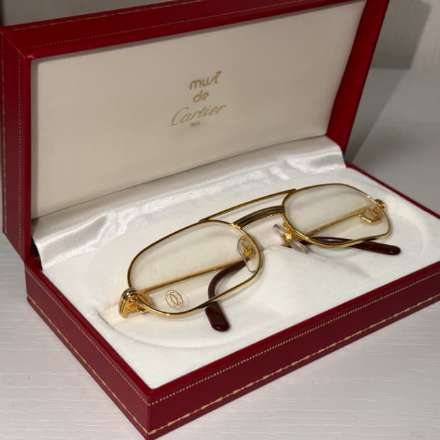 (OS) Cartier 까르띠에 트리니티 빈티지 금장 안경