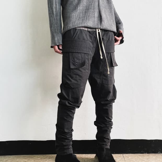 릭오웬스 다크쉐도우 2014 크리치 카고팬츠