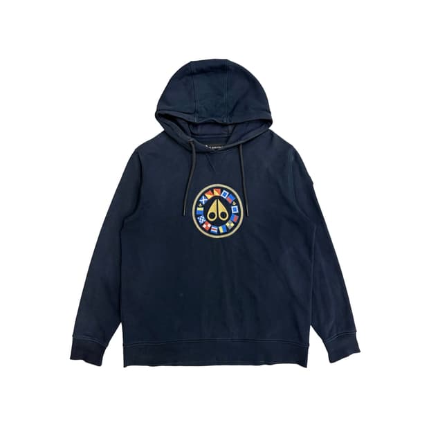 무스너클 네이비 후드티 (오버핏 XL)