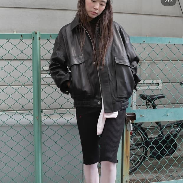 캐롤쇼페 대디자켓 레더자켓