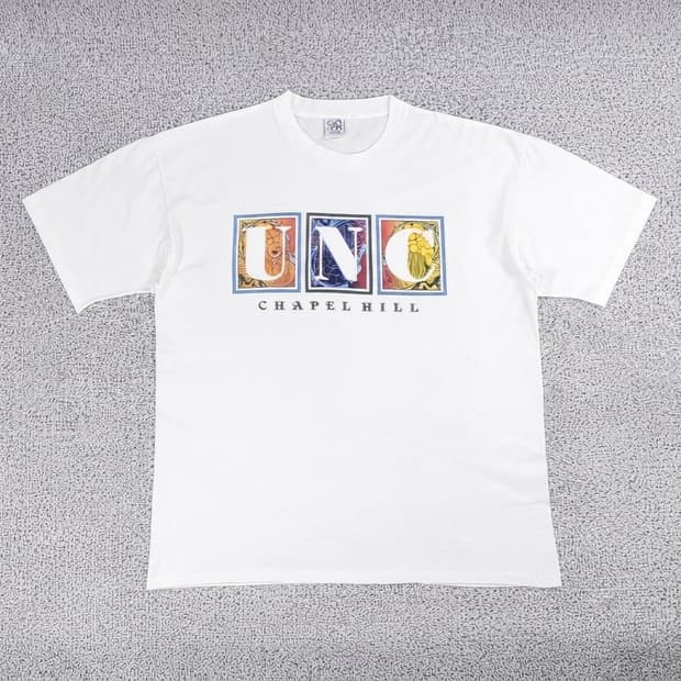 90년대 UNC 채플힐 반팔 티셔츠 XL