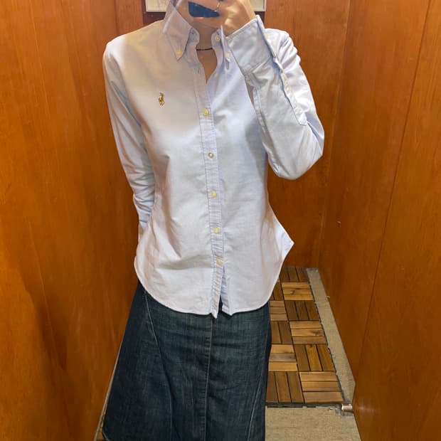  (2) POLO 폴로 랄프로렌 솔리드 셔츠 슬림핏 