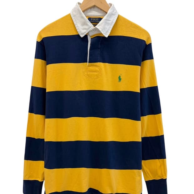 폴로 럭비티셔츠 옐로우&네이비 (L)