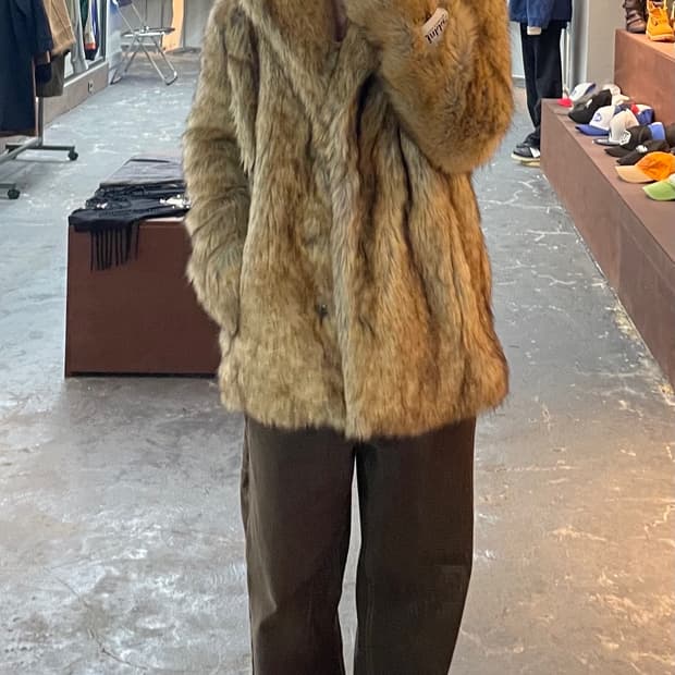 jakke 모피 털 코트 H1138