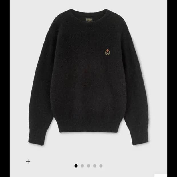 헤리티지플로스 알파카 니트 블랙 s