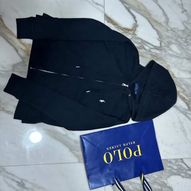 폴로 랄프로렌 블랙 후드집업 s 사이즈