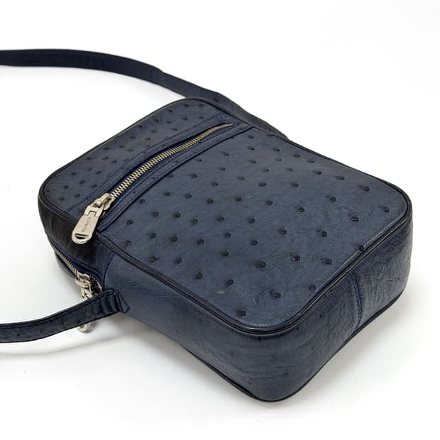 호미가 오스트리치 레더 크로스백