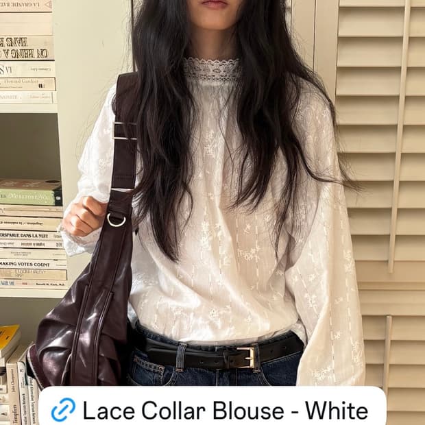 얀시시 YAHN SISI 레이스 블라우스 (새상품)