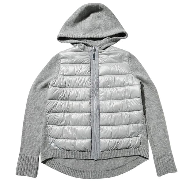 (매장판) 에스까다 울 캐시미어 경량 패딩 후드 집업 자켓