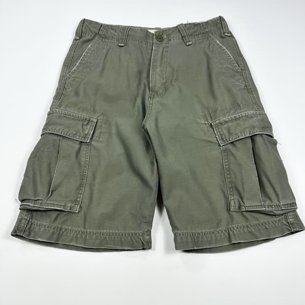VTG 빈티지 카키 카고반바지 (30인치)