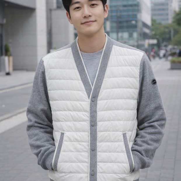 애시워스 구스다운 골프패딩 방풍니트자켓(105)