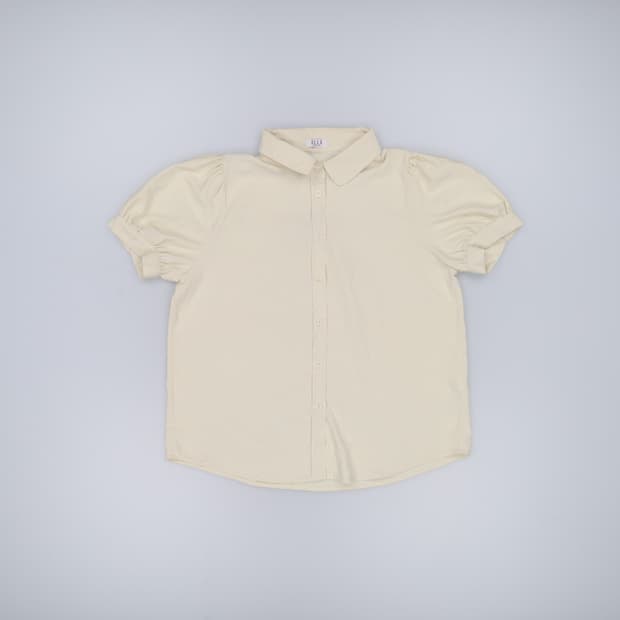 F 신형 엘르 여성 퍼프 반팔 블라우스 0313H1