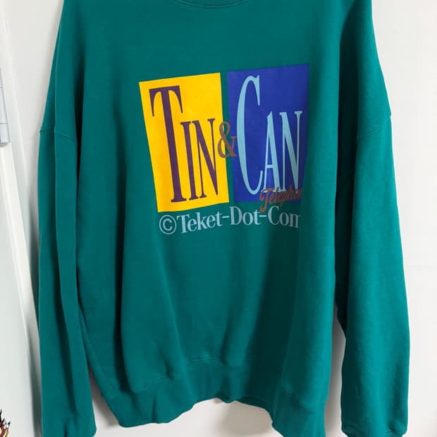 Teket Tin & Can Sweatshirt Blue Green