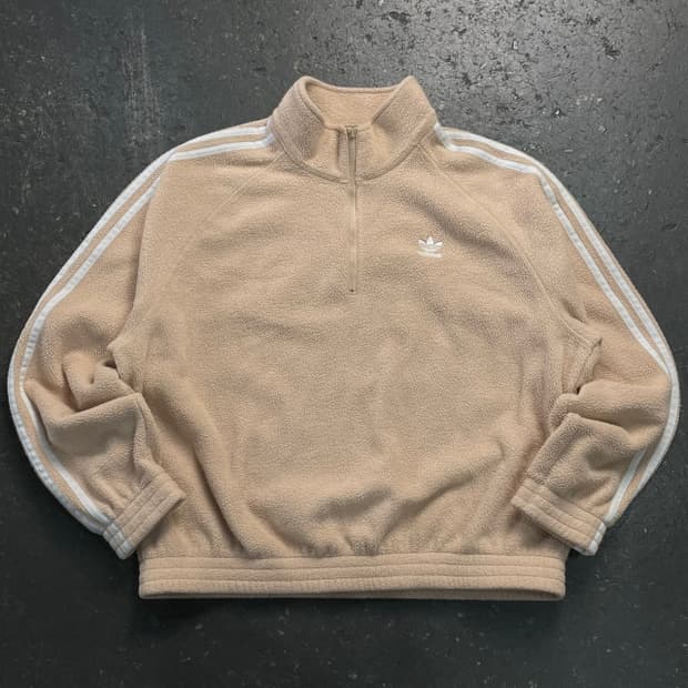 100 아디다스 반집업 후리스