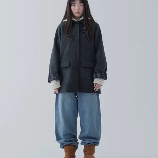 오헤시오 하프 울코트 차콜