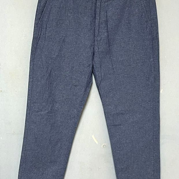 지오다노 남자 면바지 여름 스키니핏 시원한 새상품 블루 캐주얼 XL 34