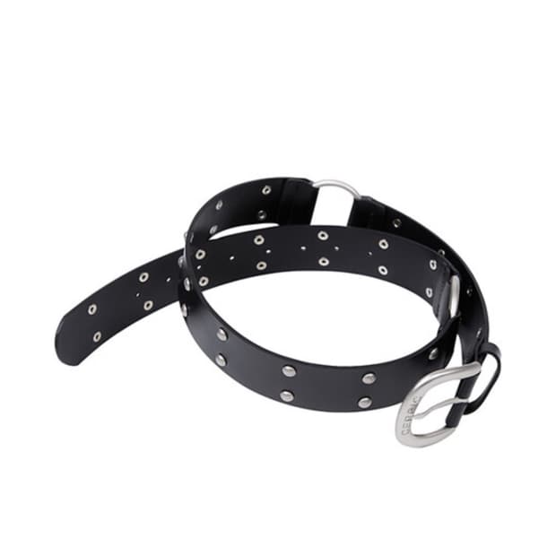 세릭 벨트 TWO RING RIVET BELT / BLACK