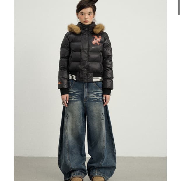 아키하라 achihara 퍼탈부착 패딩